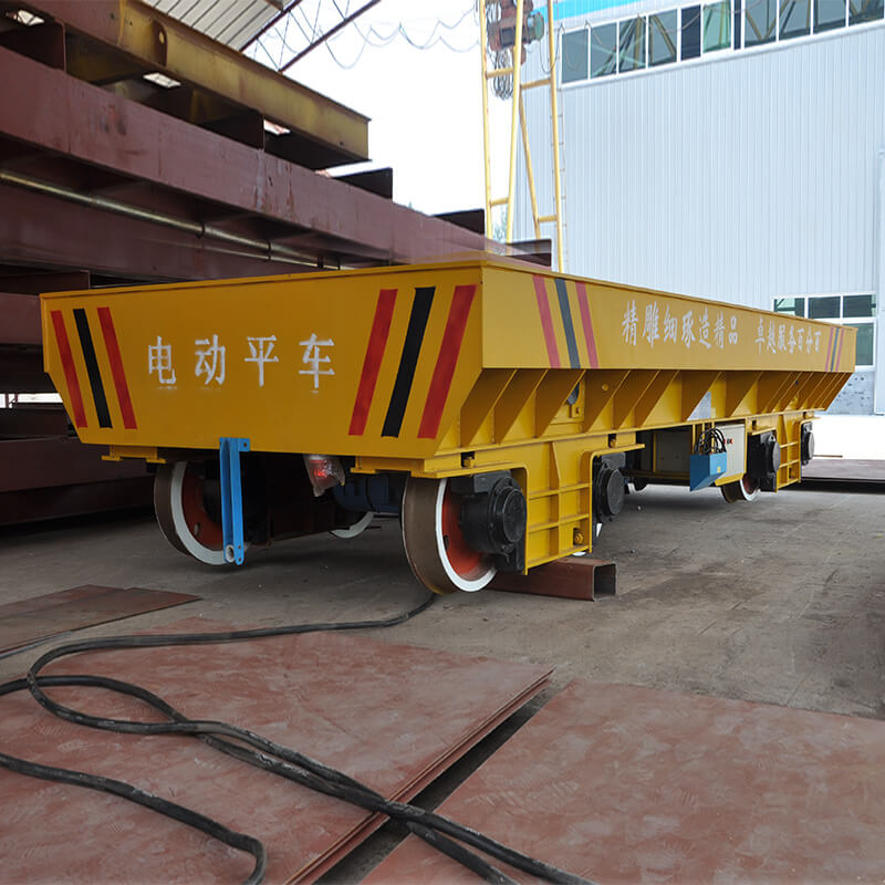 motorized transfer cart for factory storage 50 tons